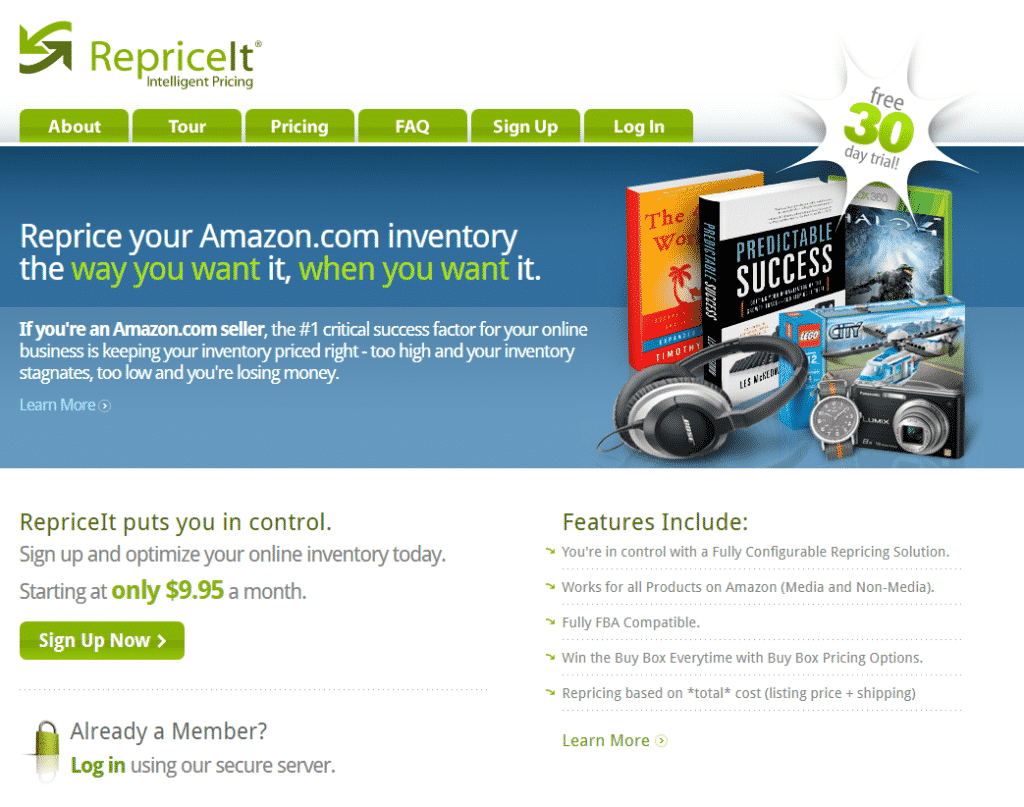 repriceit-homepage-screenshot