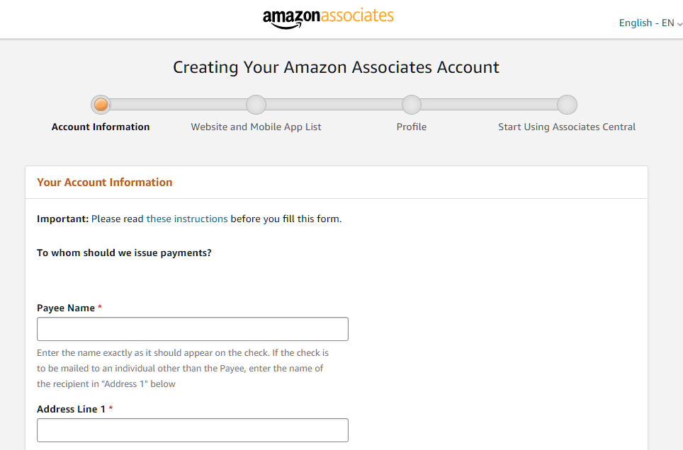 amazon-associate-sign-up-page